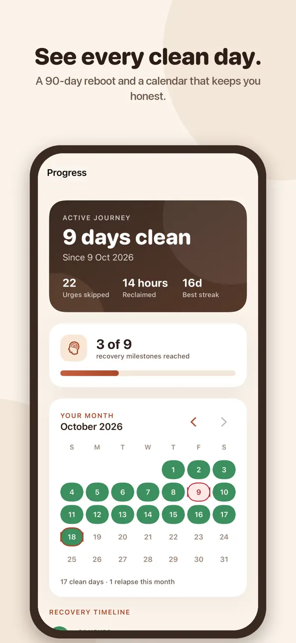 Screenshot of Monk Mode on iPhone, 2 of 3